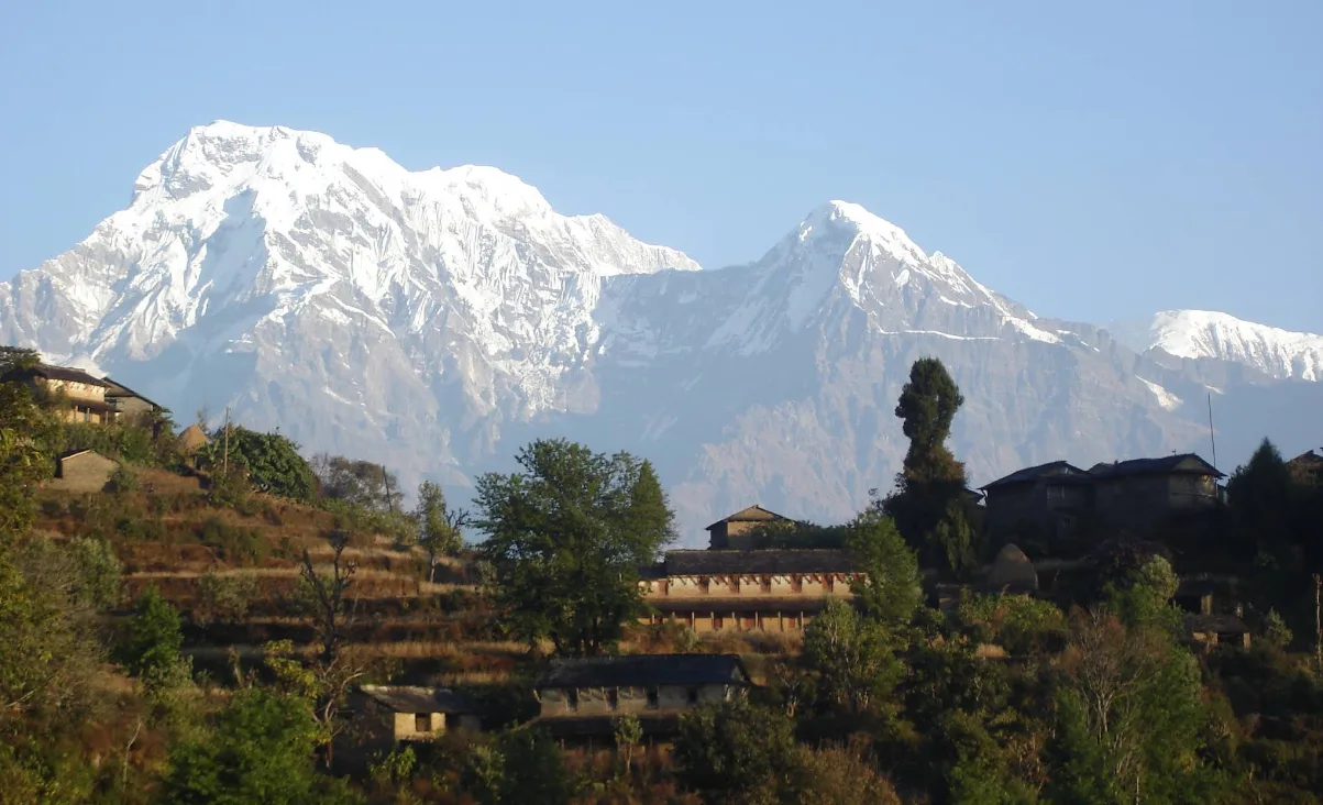 views while doing Panchase Trek