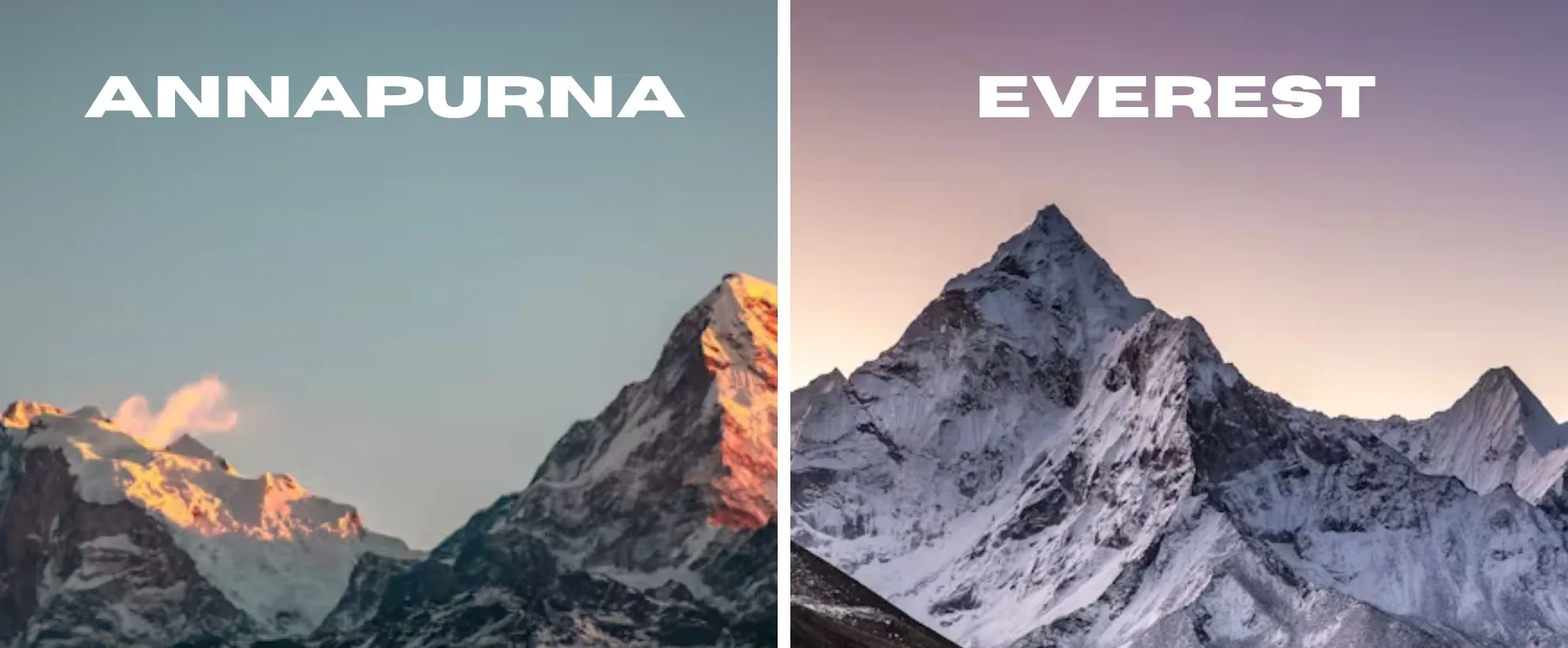 Annapurna vs Everest Trek